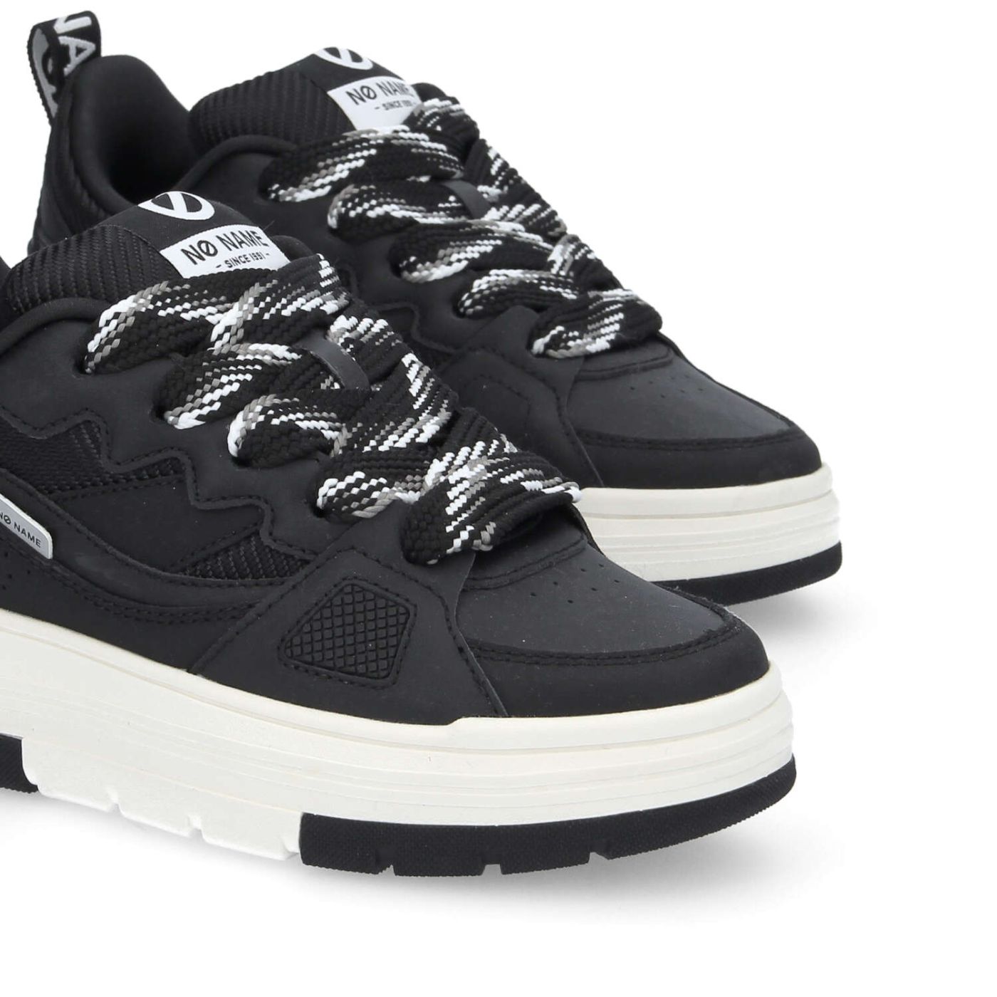 NOLLIE SNEAKER W - NAPPA/NUB/STRAW - BLACK